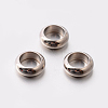 Flat Round 201 Stainless Steel Spacer Beads X-STAS-E082-11-1