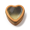 Tinplate Iron Heart Shaped Candle Tins CON-NH0001-01B-1