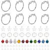 DIY Charm Adjustable Ring Making Kit DIY-NB0009-99-7
