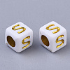 Plating Acrylic Beads SACR-S297-09S-2