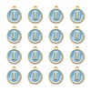 Golden Plated Alloy Enamel Charms X-ENAM-S118-04I-2