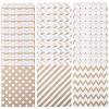 45Pcs 3 Styles Rectangle Kraft Paper Bags CARB-TA0001-14B-2