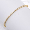 Brass Pave Clear Cubic Zirconia Horse Eye Box Chain Slider Bracelets BJEW-YWC0002-06B-G-5