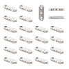 Spritewelry 100Pcs 3-Hole Iron Grade A Rhinestone Bridge Spacers RB-SW0001-02-10