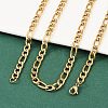 Fashionable 304 Stainless Steel Figaro Chain Necklaces for Men LS-STAS-A028-N017G-2