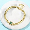 Brass Micro Pave Cubic Zirconia Bracelets BJEW-S158-05G-1