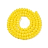 Opaque Solid Color Imitation Jade Glass Beads Strands EGLA-A044-P3mm-D04-3