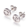 Tarnish Resistant 304 Stainless Steel Stud Earrings X-EJEW-N045-01P-1