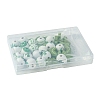 40Pcs 4 Styles Saint Patrick's Day Theme Spray Painted Natural Wood Beads WOOD-FS0001-13-5