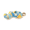 Alloy Enamel Pendants PALLOY-P313-09A-G-2