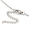 304 Stainless Steel Cable Chains Necklace Makings AJEW-P119-04A-P-3