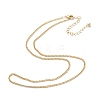Brass Curb Chain Necklaces X-NJEW-K123-09G-2