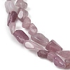 Natural Madagascar Rose Quartz Beads Strands G-Q060-D11-4