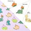 16Pcs 4 Styles Alloy Enamel Pendants FIND-YW0006-88-2