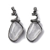 Natural Quartz Crystal Pendants G-K338-42AS-10-1