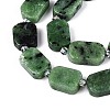 Natural Ruby in Zoisite Beads Strands G-T138-26A-09-3
