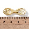 Rack Plating Brass Micro Pave Clear Cubic Zirconia Fold Over Clasps KK-NH0002-03G-G-3