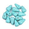 Dyed Synthetic Turquoise 3 Hole Guru Beads G-C198-01A-03-1