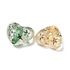 Spray Painted Transparent Acrylic Beads OACR-H054-03-2