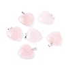 Natural Rose Quartz Pendants X-G-G956-B53-FF-1