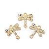 Alloy Rhinestone Connector Charms ENAM-M053-11G-3