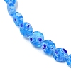 Handmade Millefiori Lampwork Beads Strands LAMP-G166-17A-03-3