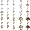 ARRICRAFT 12 Sets 2 Style Autumn Alloy Pendants Decorations Set HJEW-AR0001-14-1