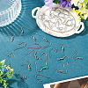 40Pcs 4 Styles 304 Stainless Steel Earring Hooks STAS-TADJ0001-05P-4