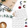 12Pcs 12 Styles PET Plastic Hollow Out Drawing Painting Stencils Templates DIY-WH0470-004-5