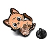Cat Playing Yarn Ball Enamel Pins JEWB-I055-05EB-08-3