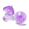 Luminous Epoxy Resin Mushroom Pendants RESI-C054-01C-3
