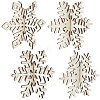 4 Styles Christmas Theme Unfinished Wood Solid Display Decorations DJEW-WH20002-21C-7