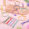 5Pcs 5 Colors Polyester Cord Bracelet Making MAK-TA0001-40-8