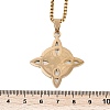 201 Stainless Steel Trinity Knot Pendant Necklaces for Men Women NJEW-K283-36G-3