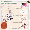 DIY West Cowboy Theme Iron Keychain Making Kit DIY-TA0009-40-3