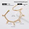 304 Stainless Steel Charm 2-Strand Bracelets for Women ER2642-4-1