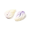 Synthetic Shell Dyed Carved Feather Charms BSHE-H111-02-2
