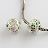 Rondelle Lampwork Large Hole European Beads LPDL-R003-04-2