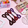8 Skeins 8 Colors 12-Ply Metallic Polyester Embroidery Floss OCOR-CY0004-56A-4