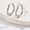 304 Stainless Steel Hoop Earrings FD1814-2-2