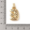 Brass Micro Pave Cubic Zirconia Pendants ZIRC-P121-01G-E-3