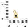 Brass Pave Cubic Zirconia Pendants KK-K368-13G-06-3