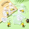 DIY Bees Keychain Making Kits DIY-YW0012-49-4