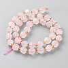 Natural Madagascar Rose Quartz Beads Strands G-A030-B35-8mm-A-2