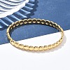 304 Stainless Steel Bangles for Women AJEW-P127-08G-2