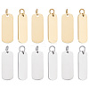 Unicraftale 12Pcs 2 Colors 201 Stainless Steel Pendants STAS-UN0057-04-1