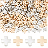 600Pcs 2 Colors CCB Plastic Beads CCB-PA0001-18-1