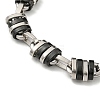 Two Tone 201 Stainless Steel Oval Link Chain Bracelet BJEW-B078-22BP-2