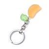 2Pcs Orange Slice Resin Keychains KEYC-JKC01064-5