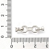 925 Sterling Silver Micro Pave Clear Cubic Zirconia Fold Over Clasps STER-U006-03P-3